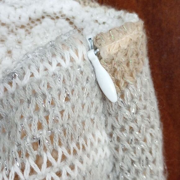 Anthropologie Cecelia Prado Glinted Gold & Silver Knit Maxi Skirt - XS - Picture 11 of 16